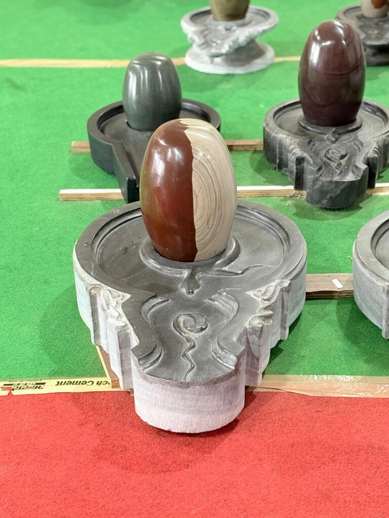 Narmadeshwar Shivling found naturally in Narmada River – sacred symbol of Lord Shiva